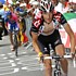 Frank Schleck attacks Damiano Cunego during stage 15 of the Tour de France 2006